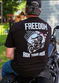 Freedom Skeleton Rider short sleeve t-shirt