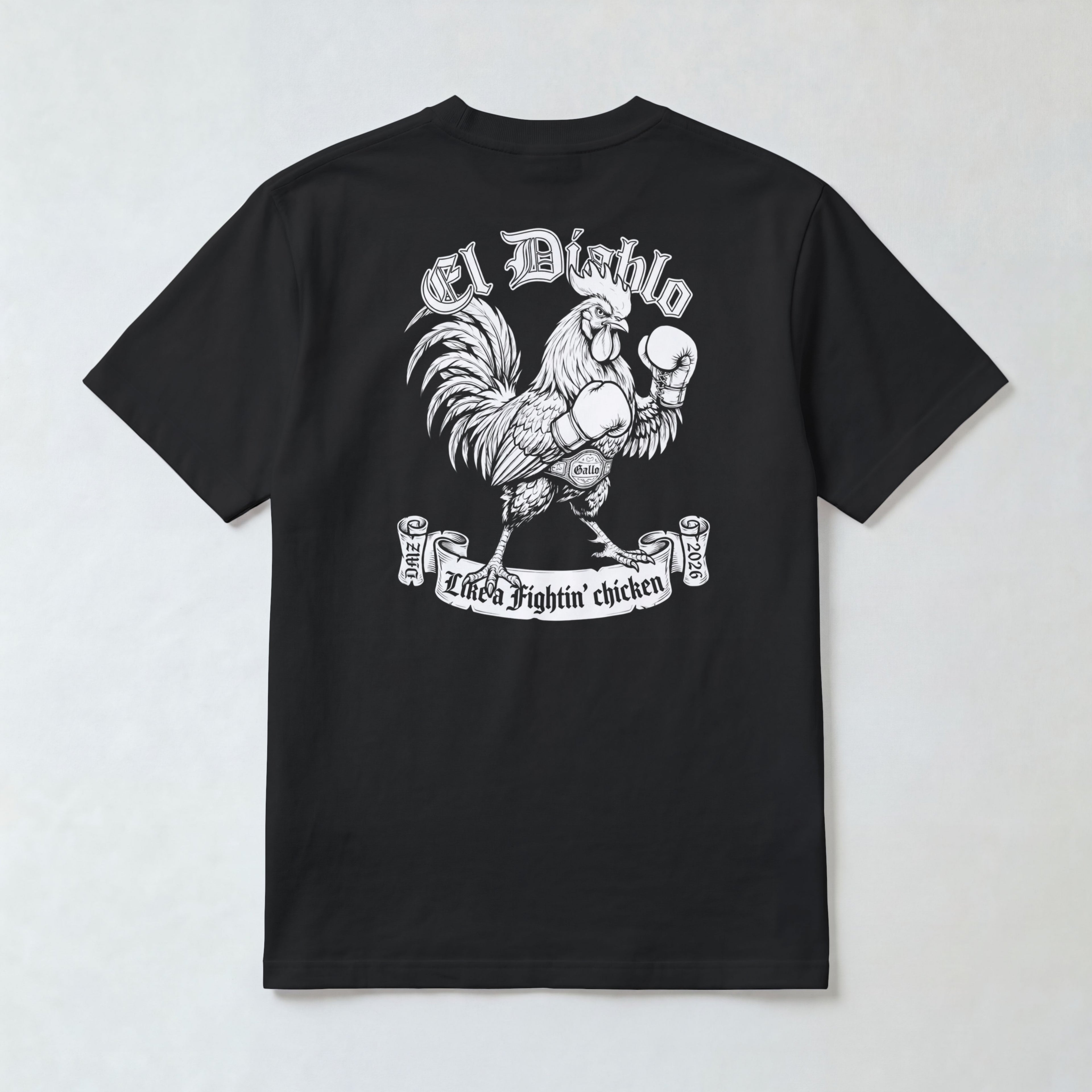 "El Diablo" Fightin' Chicken short sleeve t-shirt