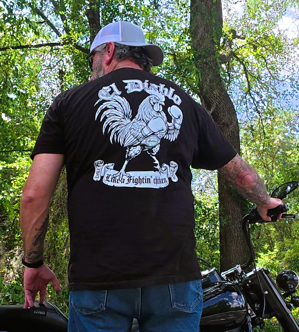 "El Diablo" Fightin' Chicken short sleeve t-shirt